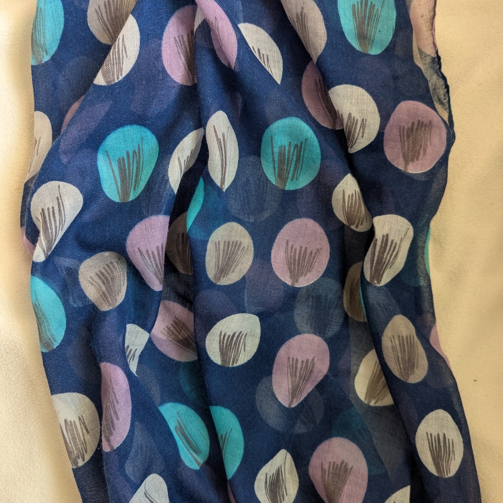 Stylish Polka Dot Sheer Scarf